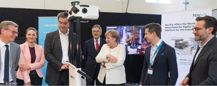 ESA BIC Alumni present AI solutions to Angela Merkel